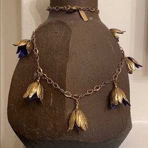 flowers long necklace